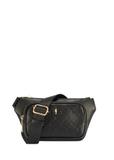 Czarna nerka damska z monogramem TOREC-1192-9P(W26)