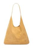 Skórzana torebka shopper w kolorze żółtym TORES-1307-2C(W26)