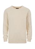Biały sweter męski z logo SWEMT-0114-11(Z23)