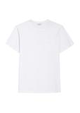 Biały T-shirt męski TSHMT-0137-0A(W26)