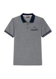 Granatowa koszulka polo męska POLMT-0068-7E(W26)