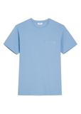 Niebieski T-shirt męski TSHMT-0137-7B(W26)