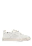 Skórzane sneakersy męskie w kolorze białym BUTYM-0484-0B(W26)