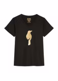 Czarny t-shirt damski TSHDT-0149-99(Z26)
