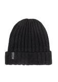 Czarna wełniana czapka męska CZAMT-0033-99(Z26)