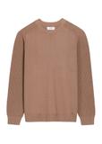 Bawełniany sweter męski w kolorze chłodnego beżu SWEMT-0208-1K(Z26)