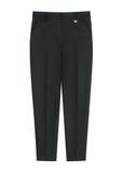 Czarne spodnie damskie w kant SPODT-0090-99(W26)