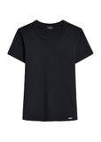 Czarny bawełniany t-shirt damski TSHDT-0144-99(Z26)