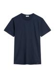 Bawełniany T-shirt męski w kolorze granatowym TSHMT-0149-7E(W26)