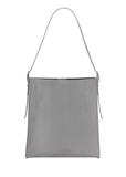 Grafitowa skórzana torebka shopper TORES-1436-9D(Z26)
