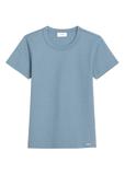 Niebieski bawełniany T-shirt damski TSHDT-0144-7B(Z26)