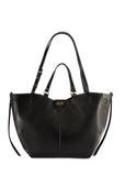 Duża czarna torebka shopper TOREC-1201-99(W26)