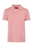 Jasnoróżowa koszulka polo męska z bawełny POLMT-0045B-33(W25)