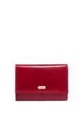 Czerwony skórzany portfel damski PL-189-4B(KS)