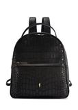 Czarny średni plecak damski croco TOREC-0920-9G(W26)