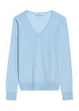 Błękitny sweter damski z wełny SWEDT-0250-62(Z25)