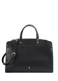 Czarna torba damska z imitacji skóry TOREC-1143-99(W26)