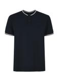 Granatowa koszulka polo ze stójką POLMT-0066-69(W25)