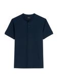 Granatowa koszulka polo męska POLMT-0061-7E(W26)