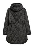 Czarna pikowana kurtka damska KURDT-0654-99(W26)