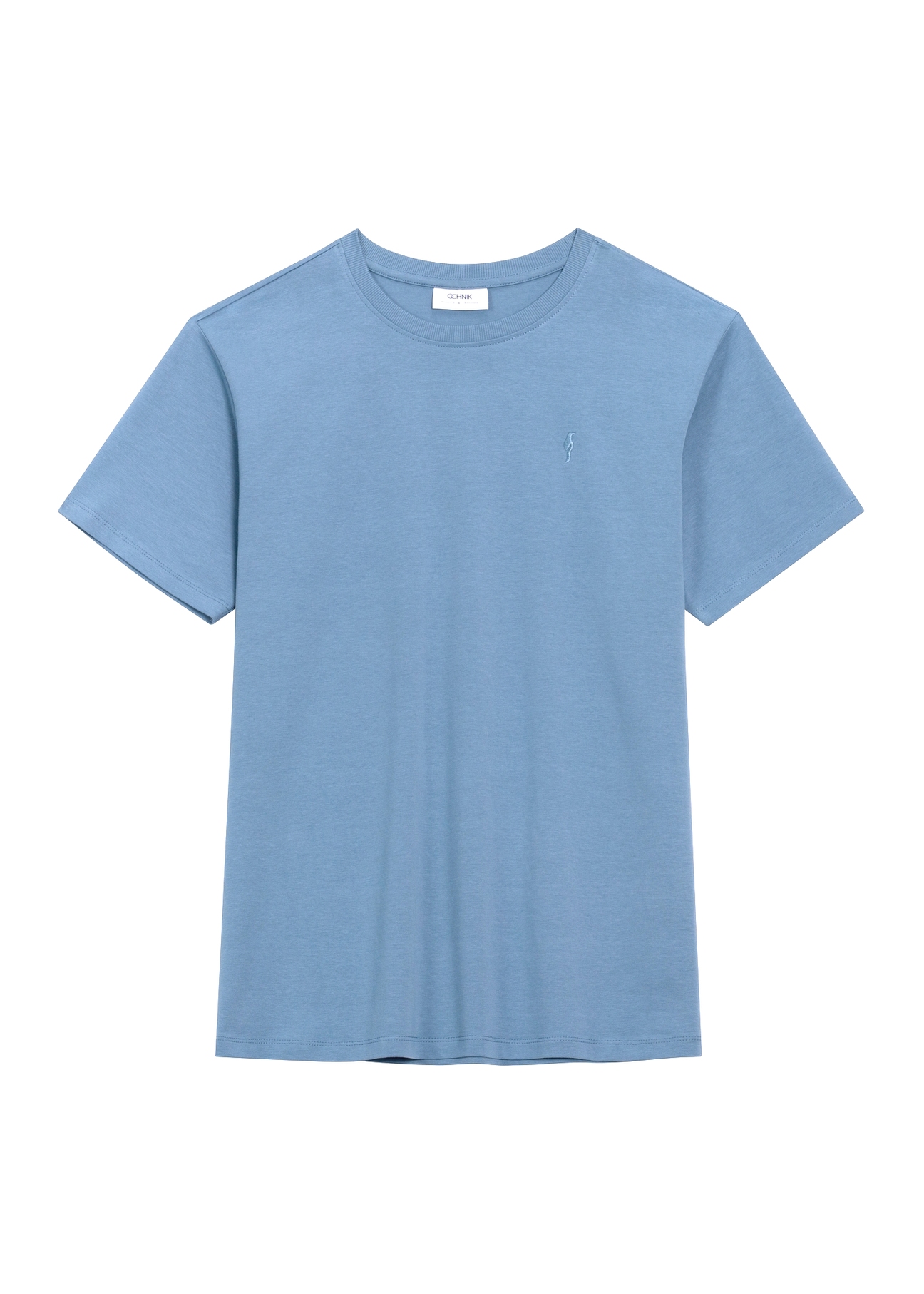 Ciemnoniebieski T-shirt męski TSHMT-0120-7C(Z26)