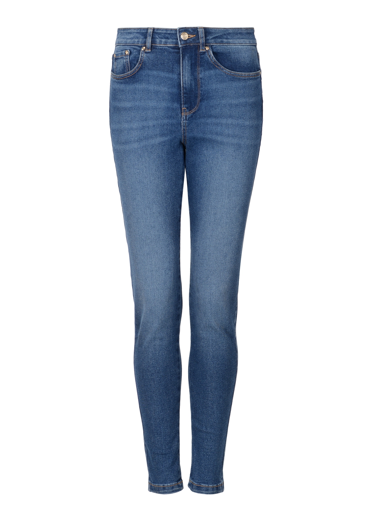 Granatowe spodnie jeansowe damskie JEADT-0010-69(Z23)-03