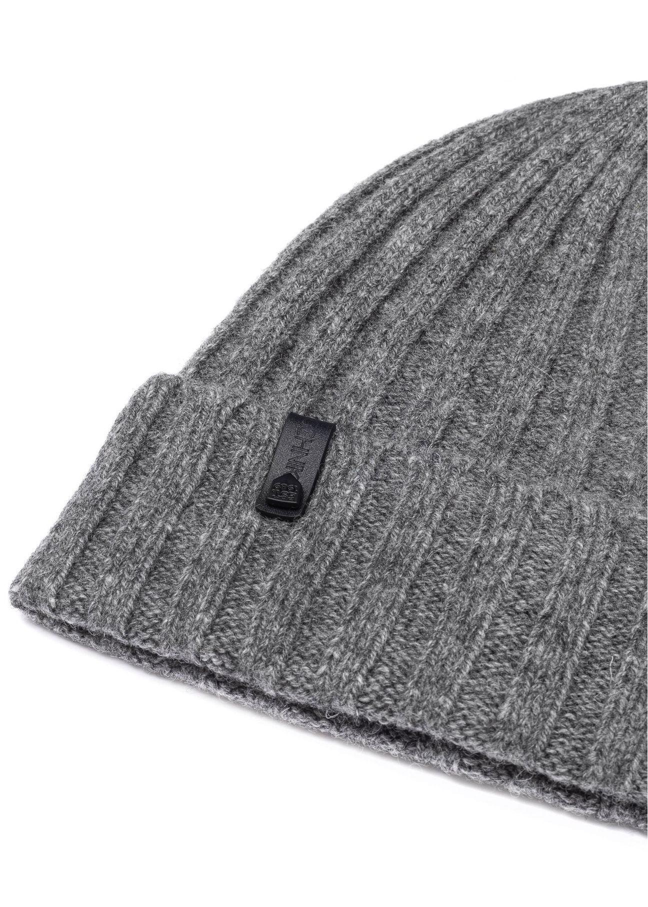 Szara wełniana czapka męska CZAMT-0033-91(Z25)