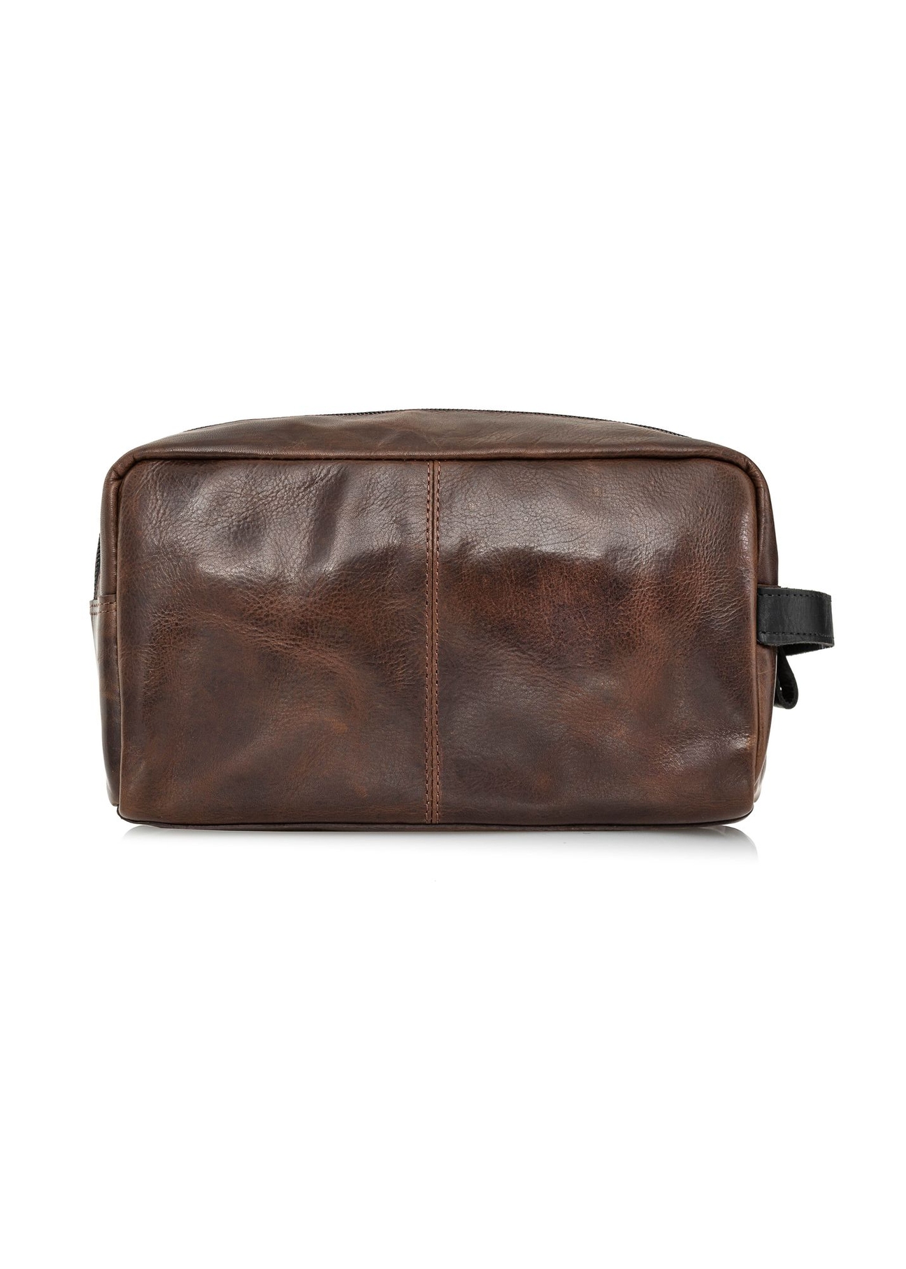 Brązowa skórzana kosmetyczka męska TORMS-0106B-79(Z24)-04