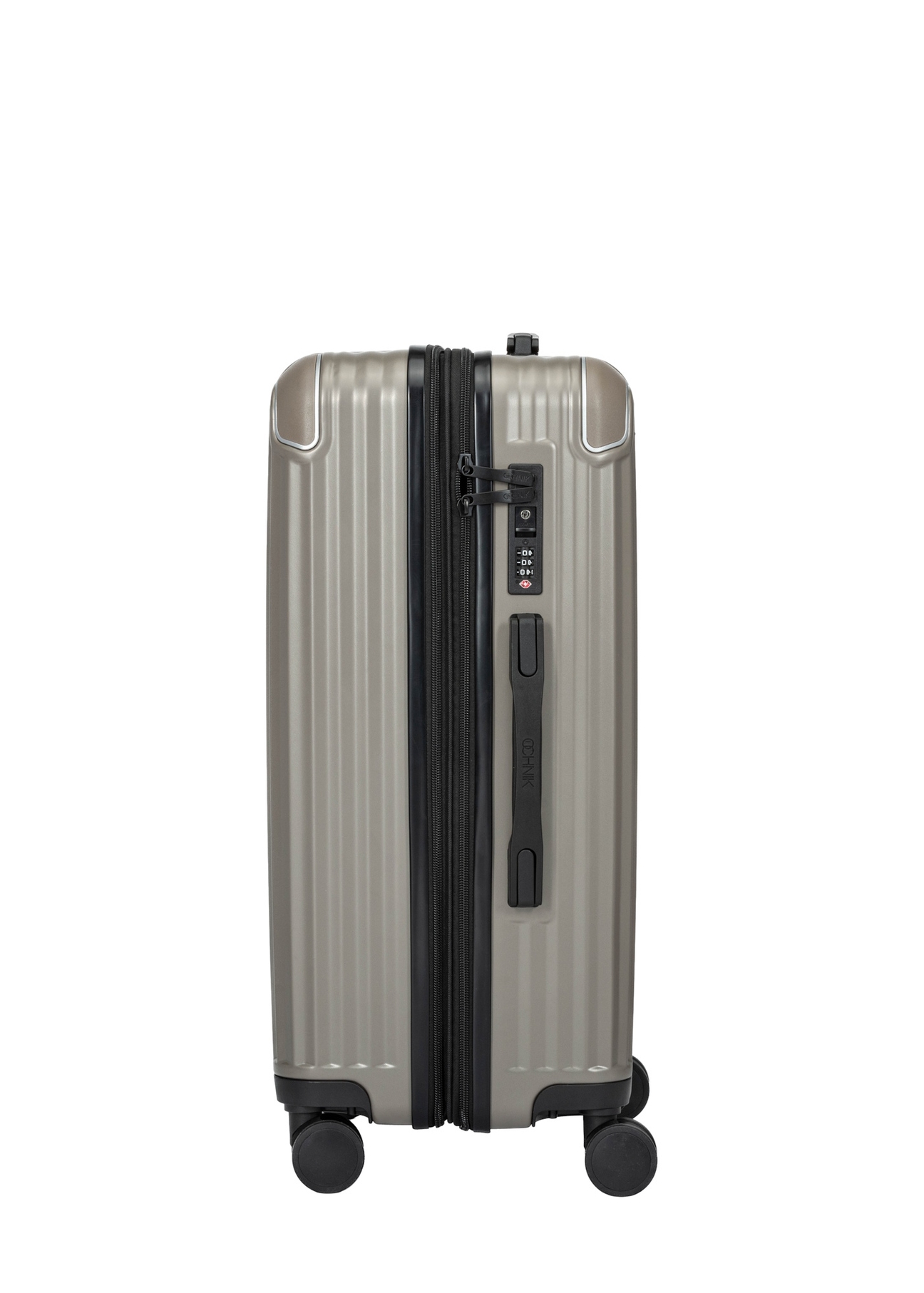 Komplet walizek twardych na kółkach 19"/24"/28" WALAB-0073-2X(W26), widok produktu z boku na białym tle.