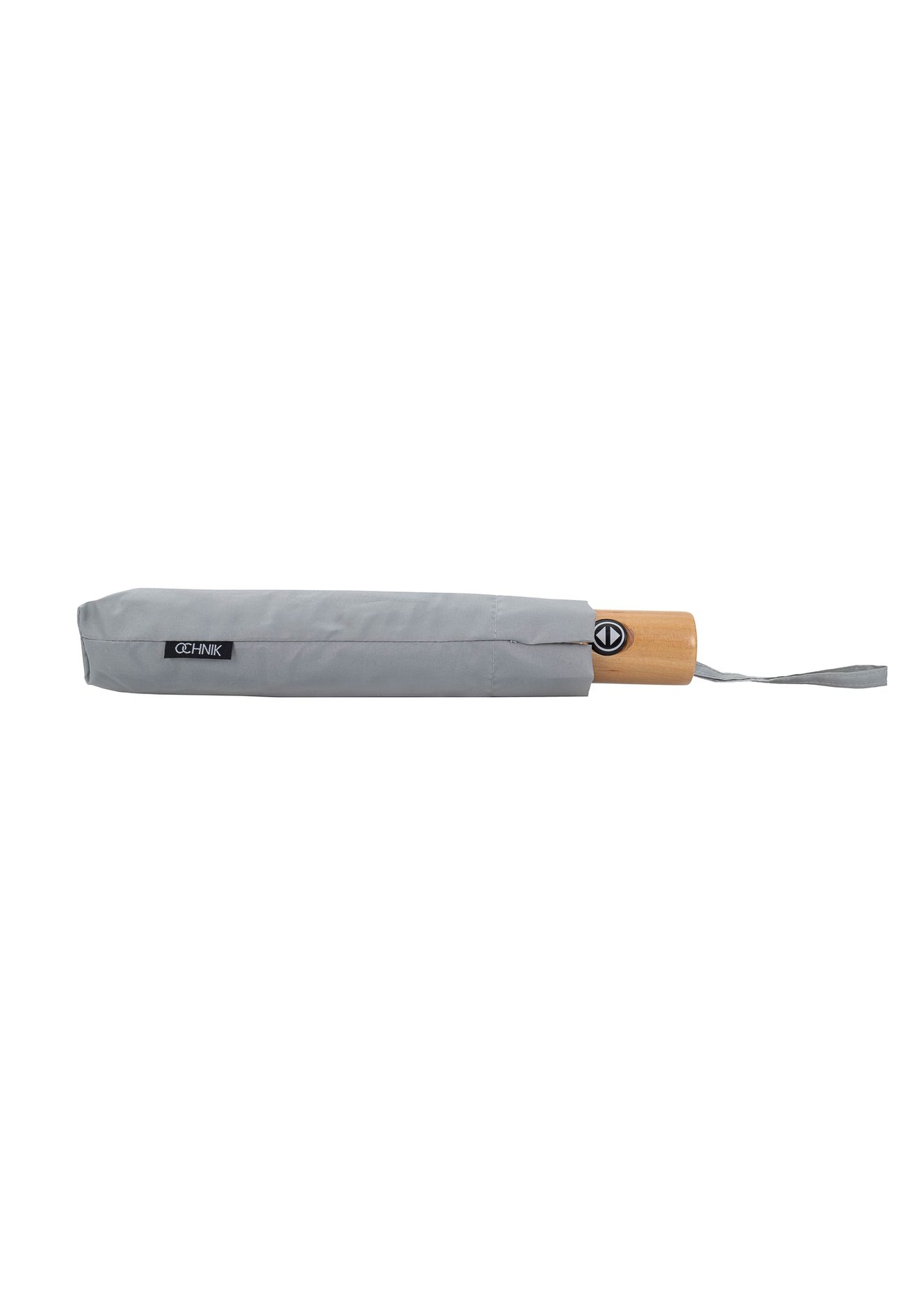Składany parasol damski w kolorze szarym PARSD-0034-12(W24)-02