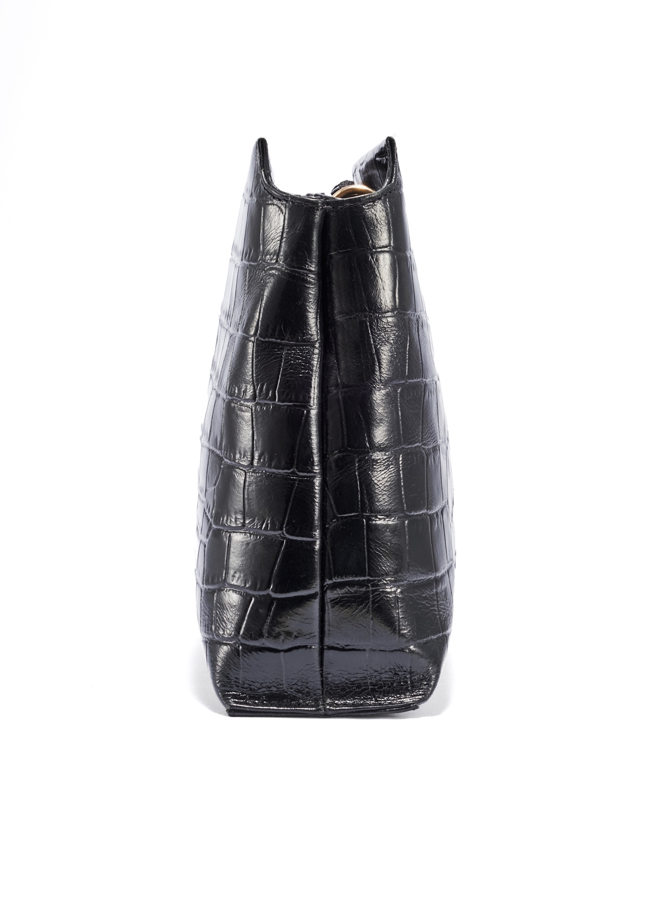 Czarna torebka damska croco TORES-1159E-99(Z25)
