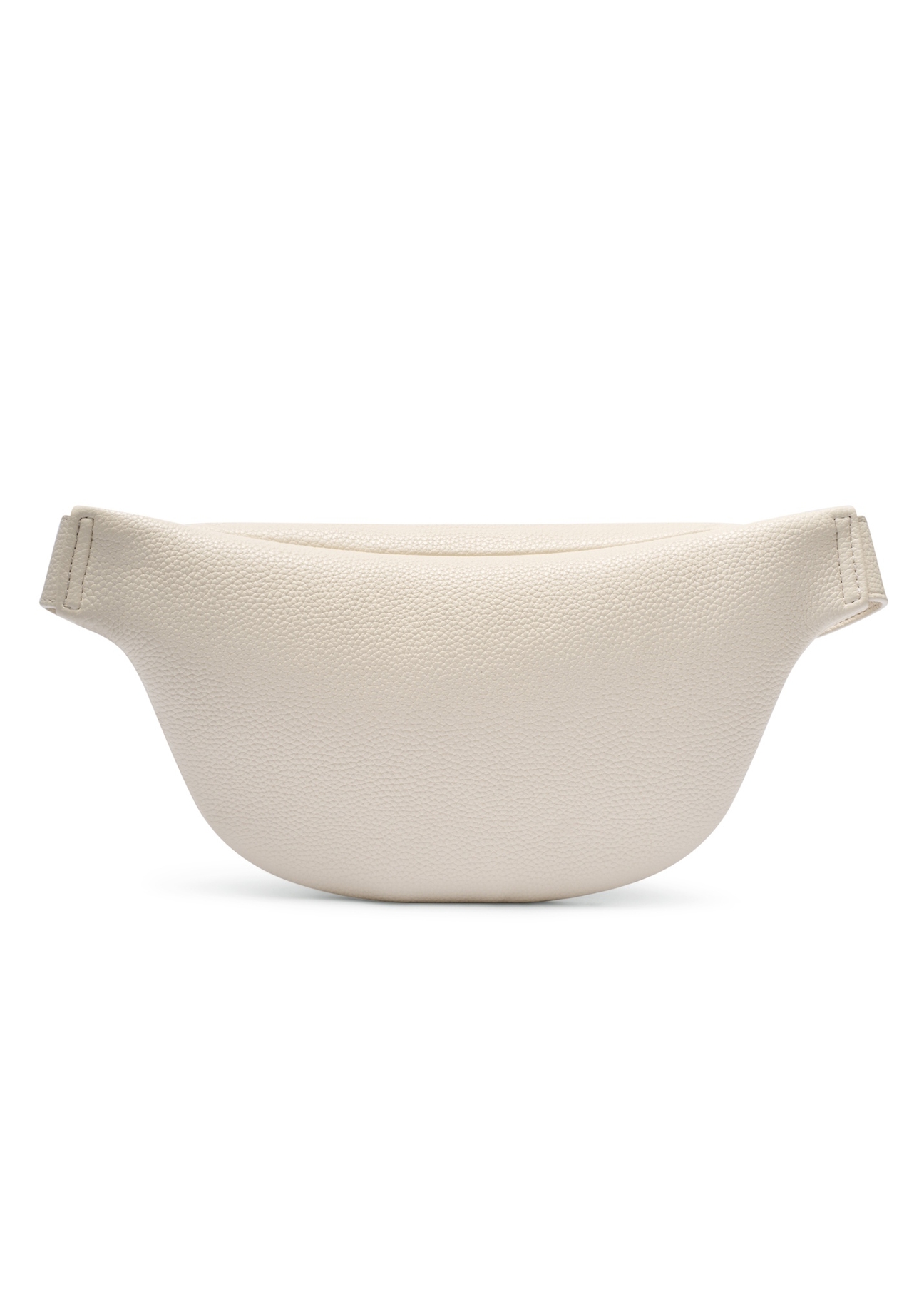 Kremowa nerka damska z monogramem TOREC-1158-0B(W26), widok produktu z tyłu na białym tle.