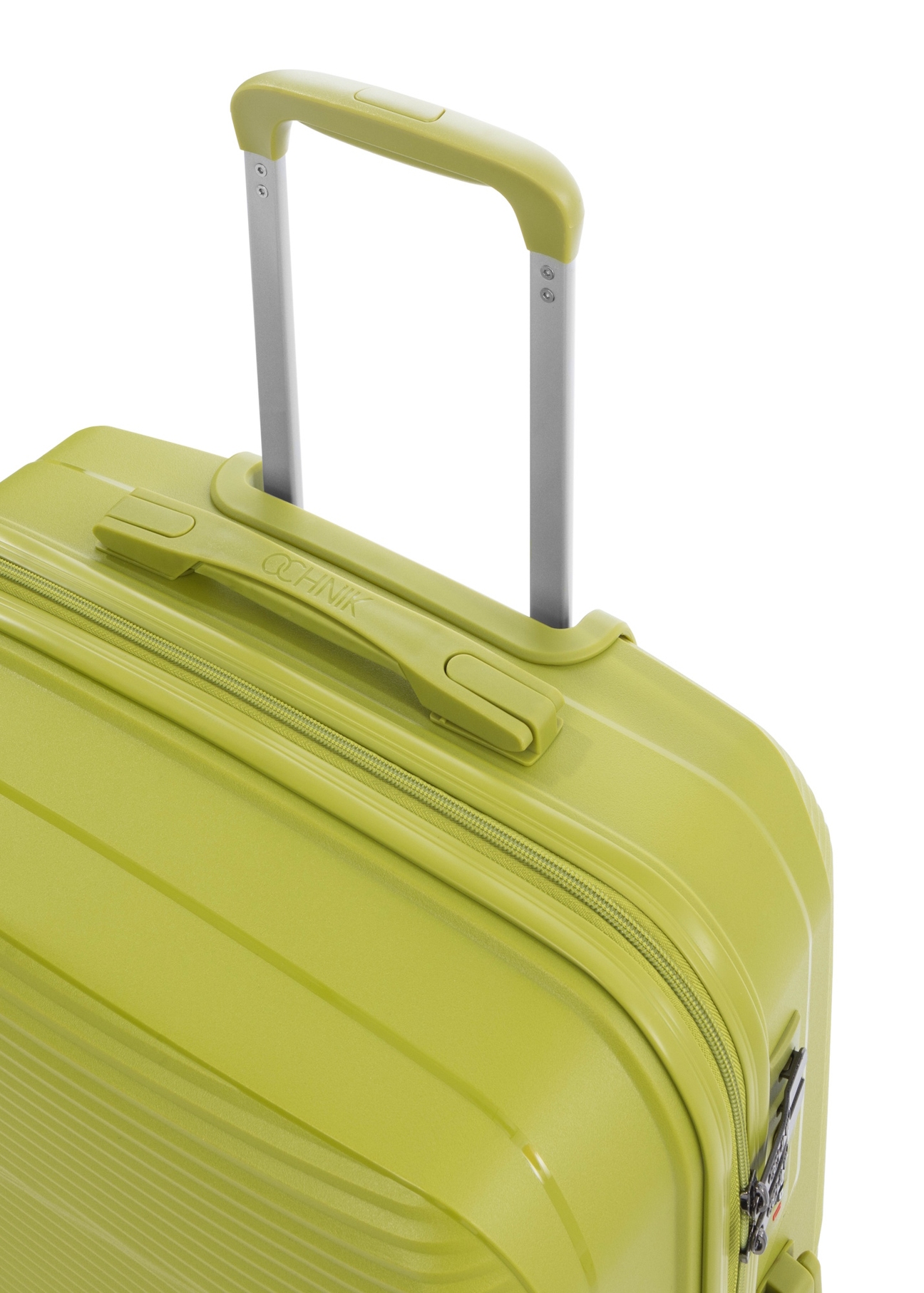 Komplet walizek na kółkach 19"/24"/28" WALPP-0028-8G(W26), widok rączki produktu na białym tle.