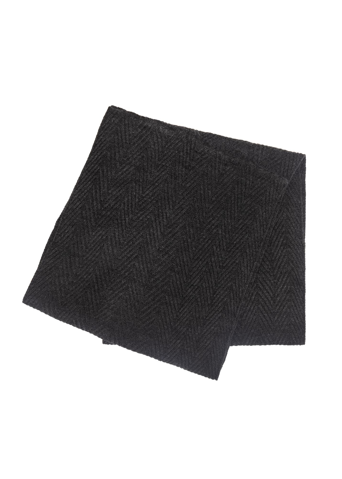 Szary komin męski w jodełkę SZAMT-0066-95(Z24)-02