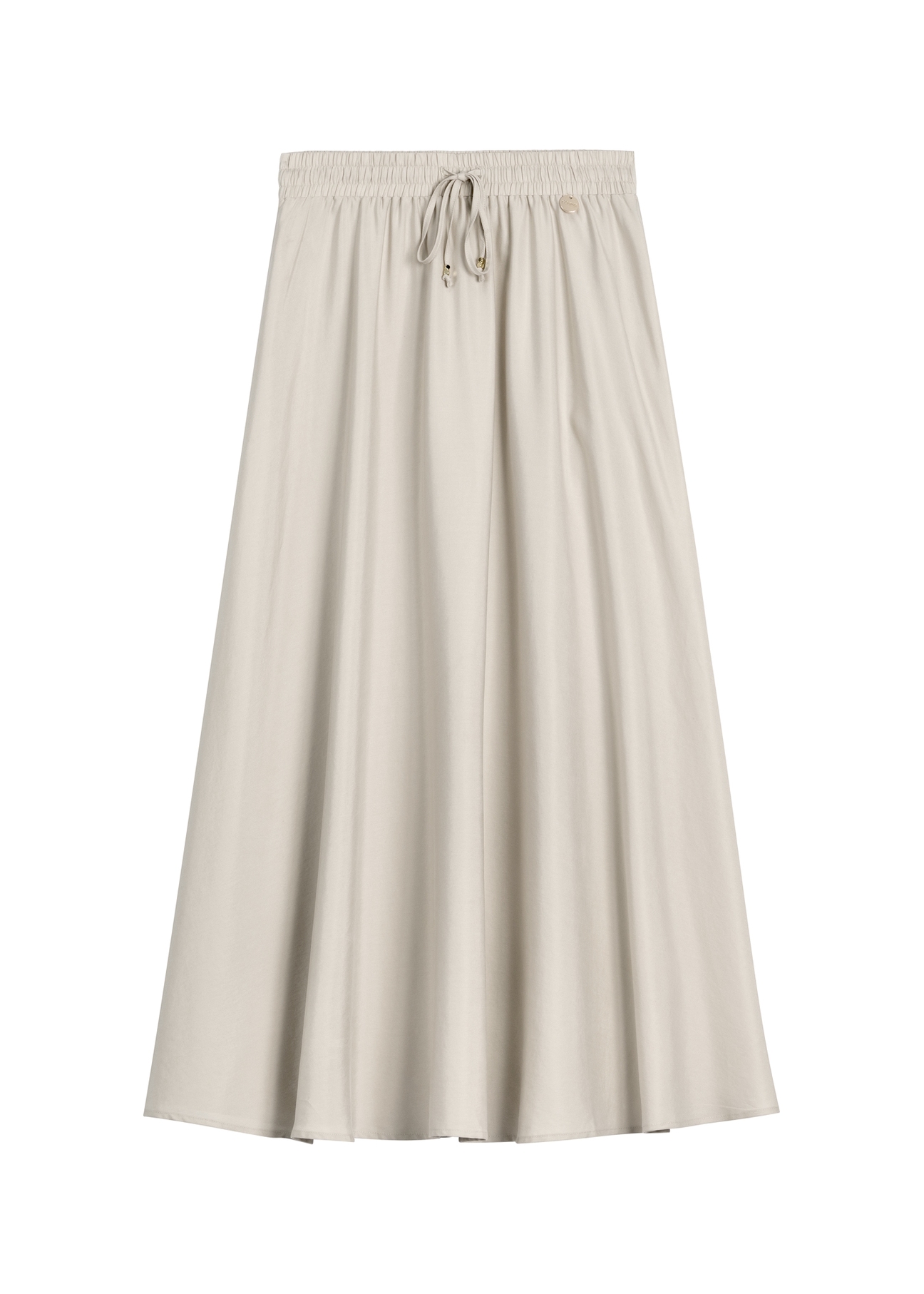 Beżowa spódnica midi SPCDT-0125-1A(W26)