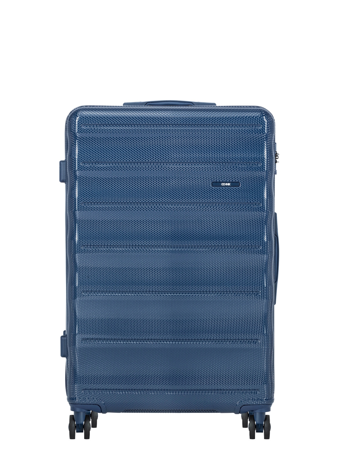 Komplet walizek na kółkach 19'/24'/28' WALPC-0015-7D(W26), widok produktu z przodu na białym tle.