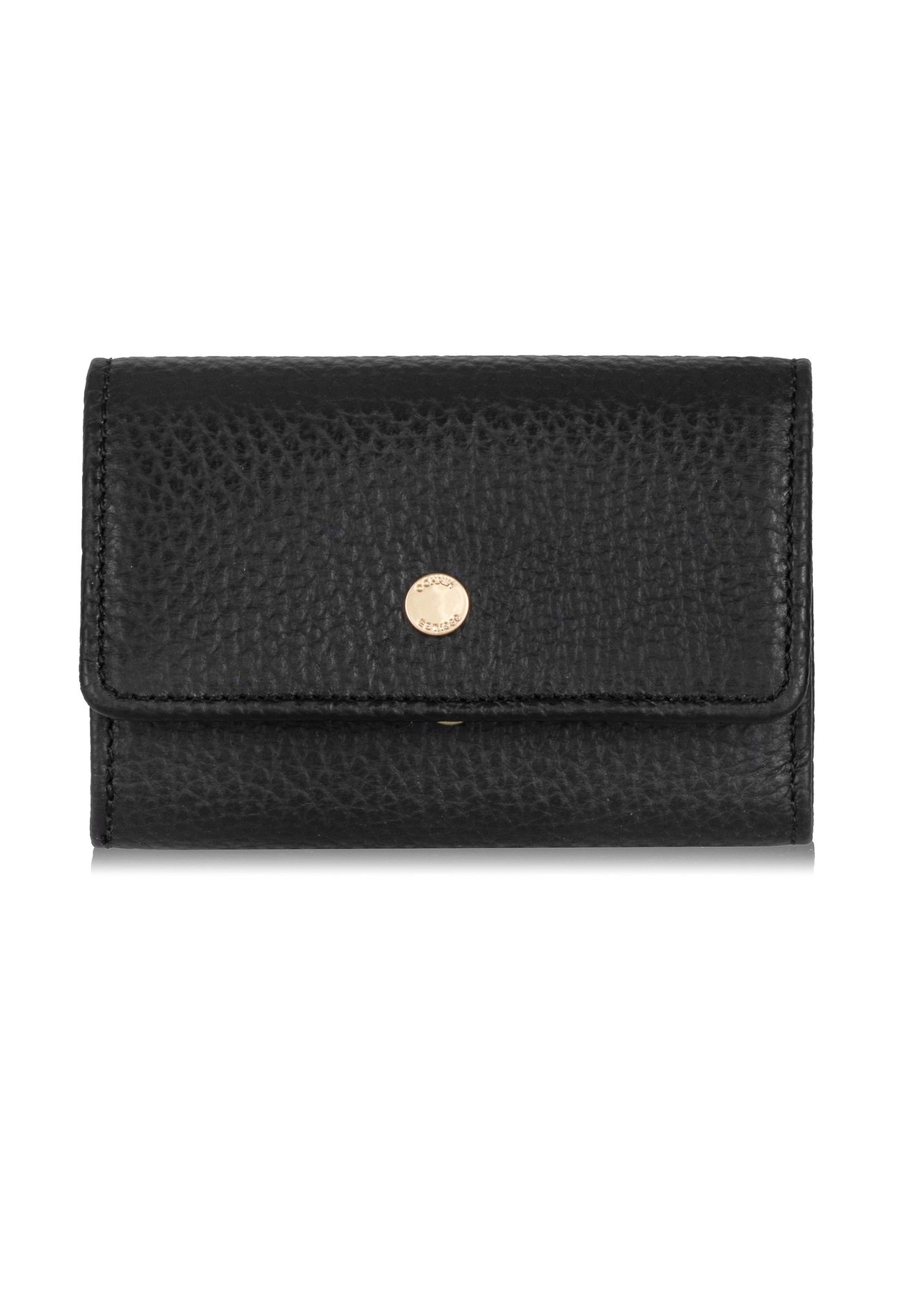 Skórzane czarne etui na klucze damskie PORES-0894-99(Z23)-01