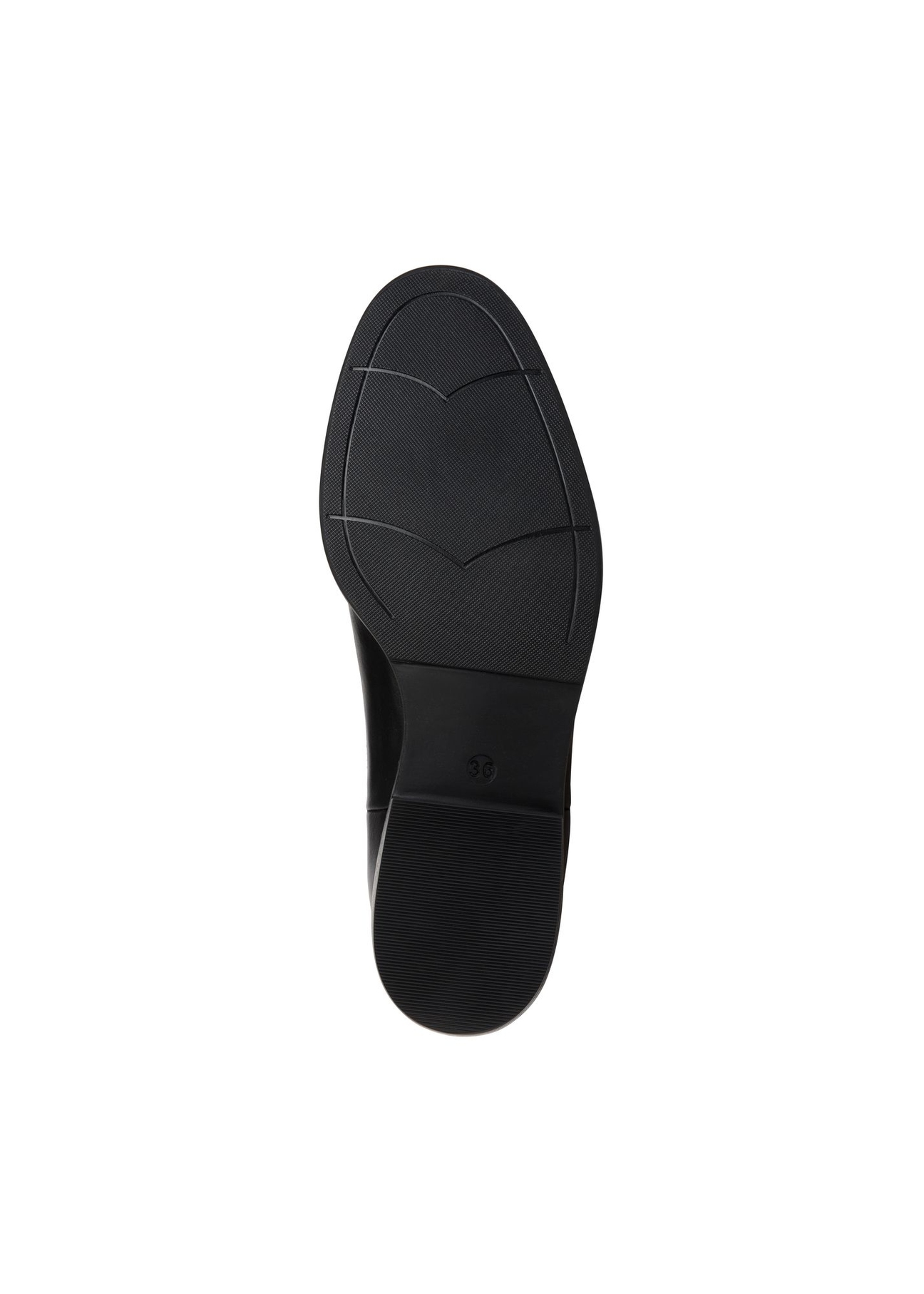 Czarne skórzane botki damskie BUTYD-0936A-99(Z23)-04