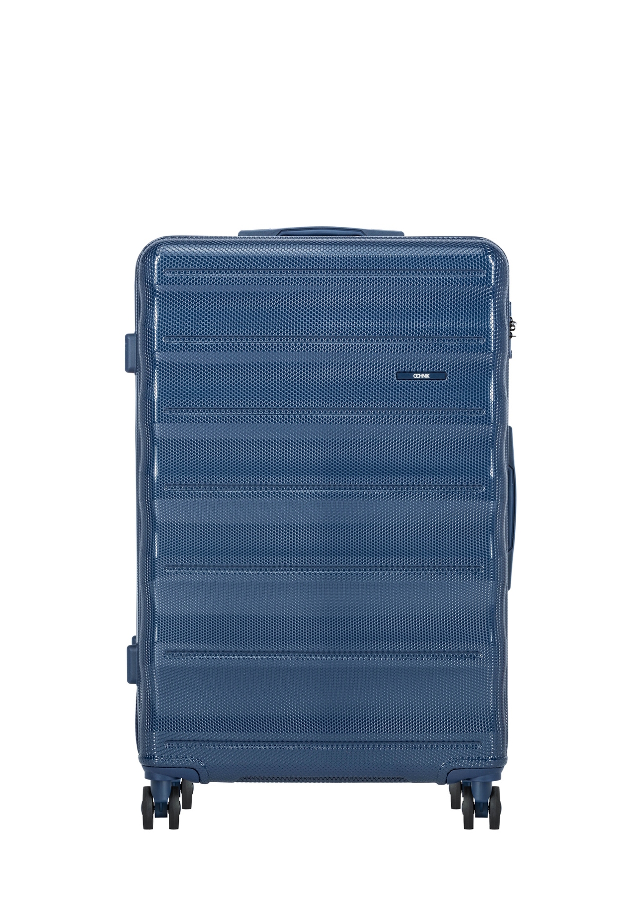 Komplet walizek na kółkach 19'/24'/28' WALPC-0015-7D(W26), widok produktu z przodu na białym tle.