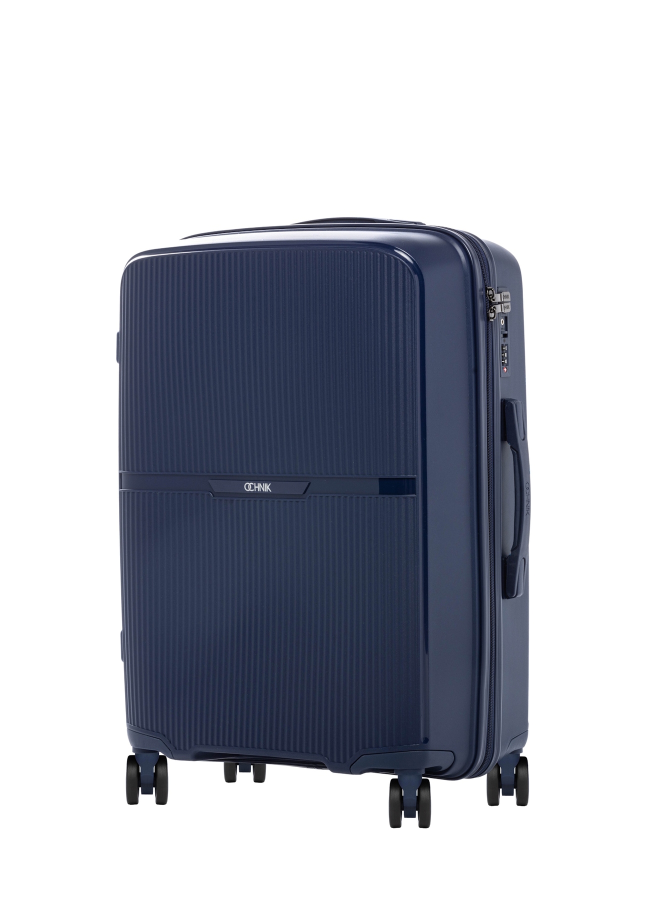 Komplet walizek na kółkach 19"/24"/28" WALPP-0026-7D(W26), widok produktu skosem na białym tle.