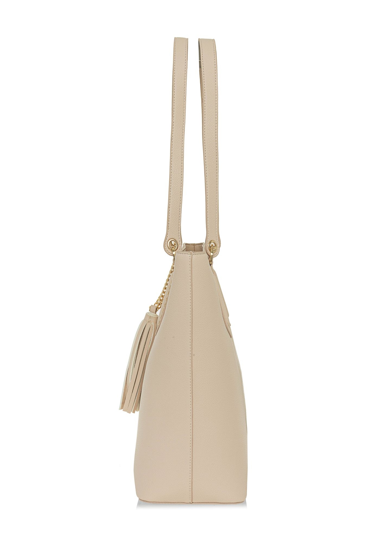 Kremowa damska torebka shopper TOREC-0905A-12(W25)-03