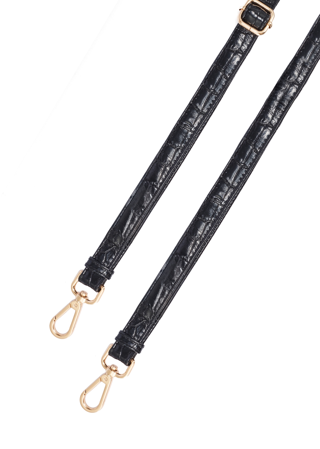 Czarna torebka damska croco TORES-1159E-99(Z25)