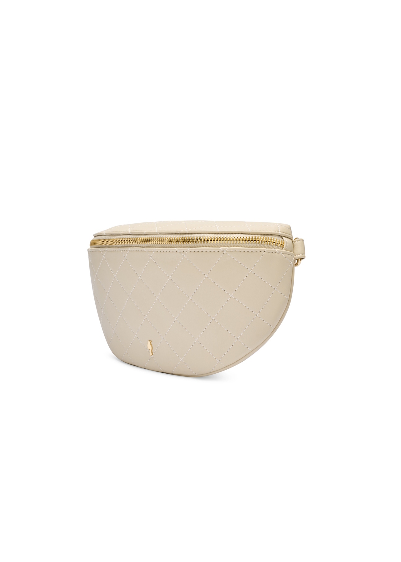 Pikowana biała nerka damska TOREC-0878-0B(W26)