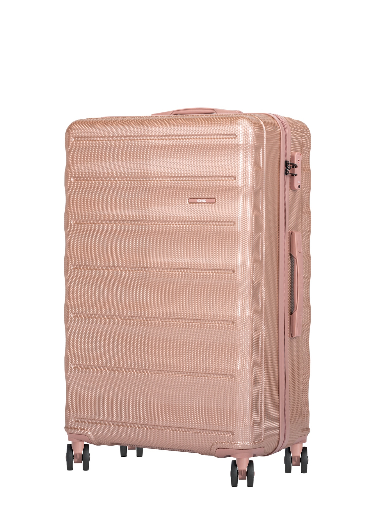 Komplet walizek na kółkach 19'/24'/28' WALPC-0015-5B(W26), widok produktu skosem na białym tle.