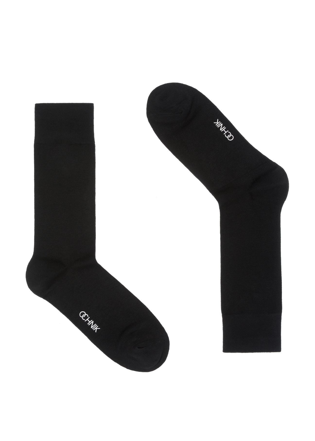 Długie czarne skarpety męskie SKAMT-0018A-99(Z24)-01