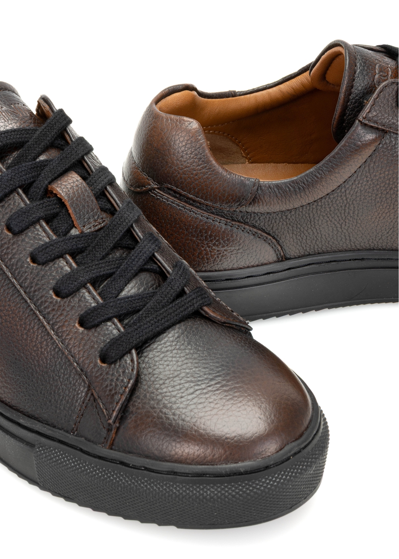Skórzane brązowe buty męskie BUTYM-0519-09(Z25)