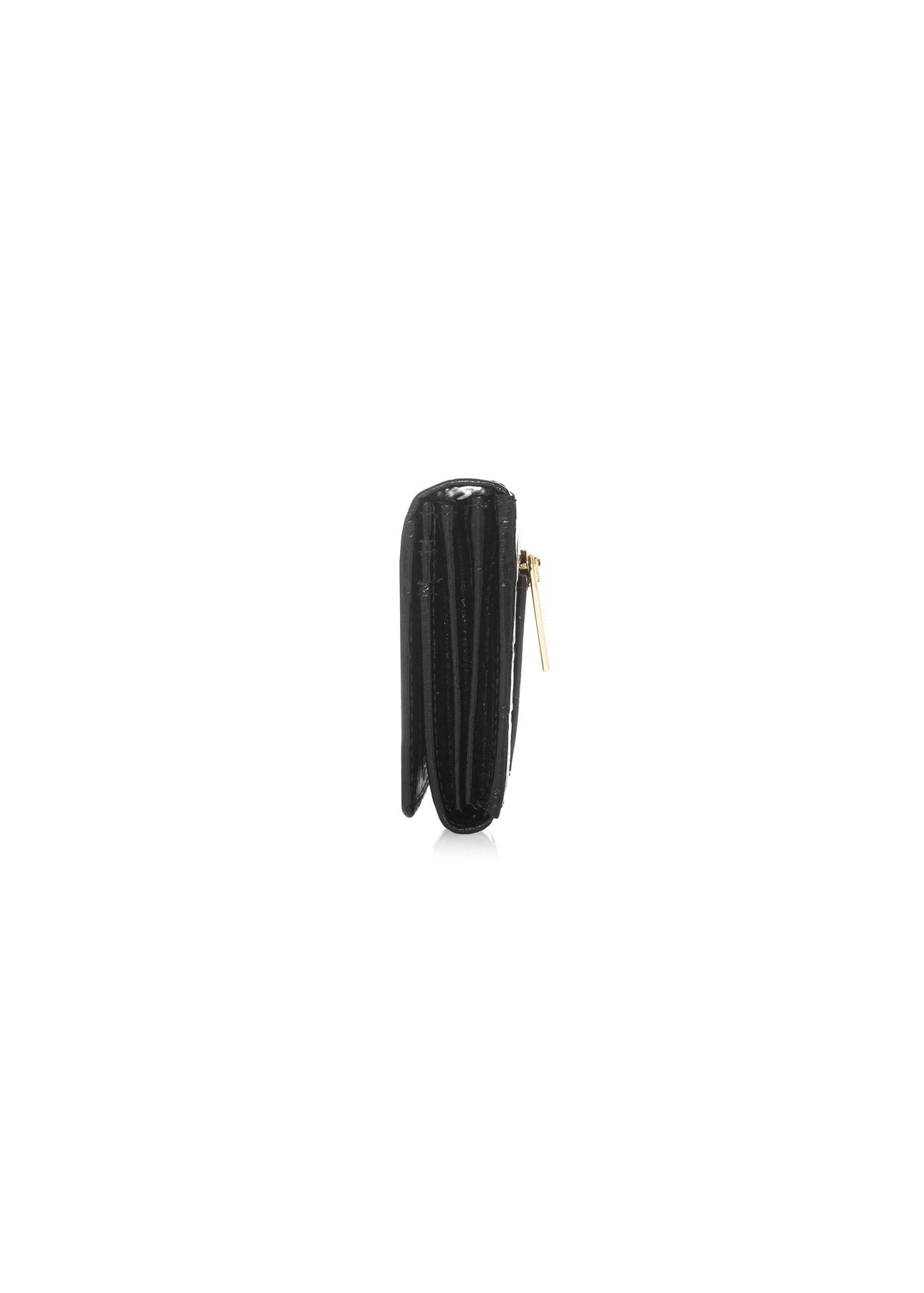 Skórzany czarny portfel damski croco PORES-0889A-99(Z24)-03