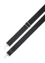 Granatowa shopperka damska z monogramem TOREN-0358-7E(Z26), widok paska produktu na białym tle.