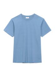 Ciemnoniebieski T-shirt męski TSHMT-0120-7C(Z26)