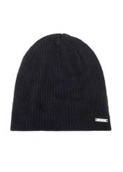 Klasyczna czarna czapka zimowa męska CZAMT-0046A-99(Z26)